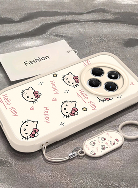 适用于红米14R手机壳红米14C新款全包防摔保护套14c小众男女款Redmi14r小清新简约彩色凯蒂猫头小米专用外壳