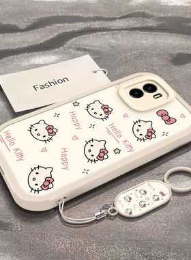 适用于vivoY10手机壳vivoY11新款V2168A全包防摔5G保护套y10可爱男女款y11小众简约vivi彩色凯蒂猫头专用外壳