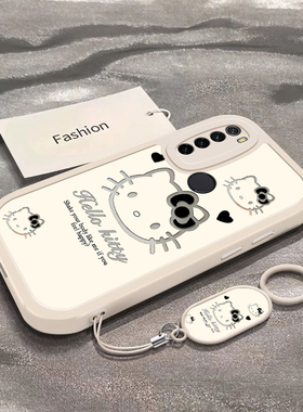 暗黑凯蒂猫适用于红米Note8手机壳Note8Pro新款M1908C3JE全包防摔保护套可爱男女款Redmi卡通ins风专用外壳