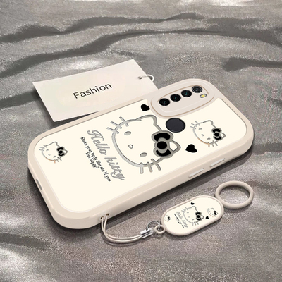 暗黑凯蒂猫适用于红米Note8手机壳Note8Pro新款M1908C3JE全包防摔保护套可爱男女款Redmi卡通ins风专用外壳
