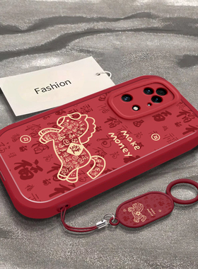 发财福马适用于华为鼎桥P50手机壳新年春节马年2026限定男女新款AVA-PA00全包防摔保护套TDTechp50专用外壳