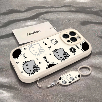 适用于华为Mate70Air手机壳新款SUP-AL90全包防摔黑白凯蒂猫头保护套mate70air可爱男女款卡通ins风专用外壳