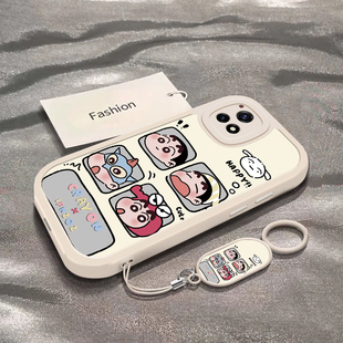 四宫格小新适用于vivoY52s手机壳Y52t新款 搞怪小众ins风专用外壳 V2057A全包防摔保护套viviy52s可爱男女款