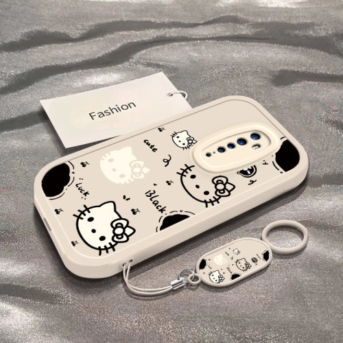 适用于OPPOReno2手机壳OPPOReno2z新款CPH1907全包防摔保护套RenoZ男女款oppo可爱镂空黑白猫猫ins风的外壳