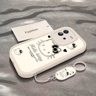 暗黑凯蒂猫适用于iQOONeo6SE手机壳iqooNeo6新款全包防摔V2199A保护套个性可爱男女neo6se卡通ins风专用外壳