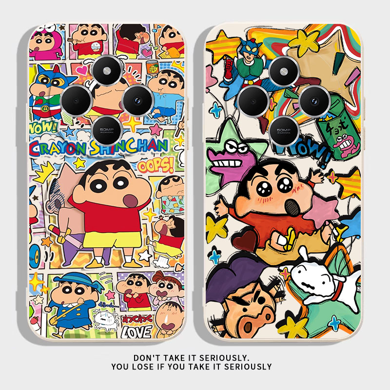 漫画小新适用于红米14R手机壳Redmi14C新款2411DRN47C全包防摔保护套14r可爱男女款14c搞怪卡通ins风专用外壳