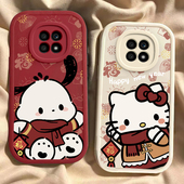 an20全包防摔保护套honor男女新年款 适用于荣耀X20手机壳荣耀X20SE新款 ntn 华为中国风凯蒂猫帕恰狗专用外壳