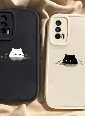 适用于iQOONeo5手机壳iQOONeo5s新款V2055A全包防摔Neo5se保护套活力版男女款个性可爱泡汤猫咪iqoo专用外壳