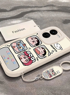 四宫格小新适用于vivoY37Pro手机壳Y37新款V2354A全包防摔保护套可爱男女款viviy37搞怪小众ins风专用外壳