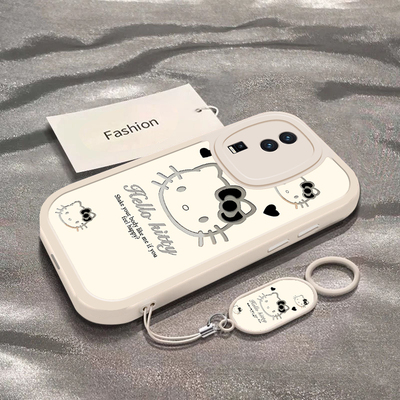 暗黑凯蒂猫适用于iQOONeo7手机壳Neo7se新款全包防摔V2231A保护套iqoo可爱男女竞速版卡通小众ins风专用外壳