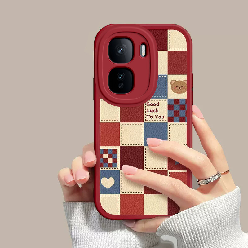 格子小熊适用于iQOONeo10Pro+手机壳新款全包防摔保护套iqooneo10proplus可爱男女款简约小众ins风专用外壳