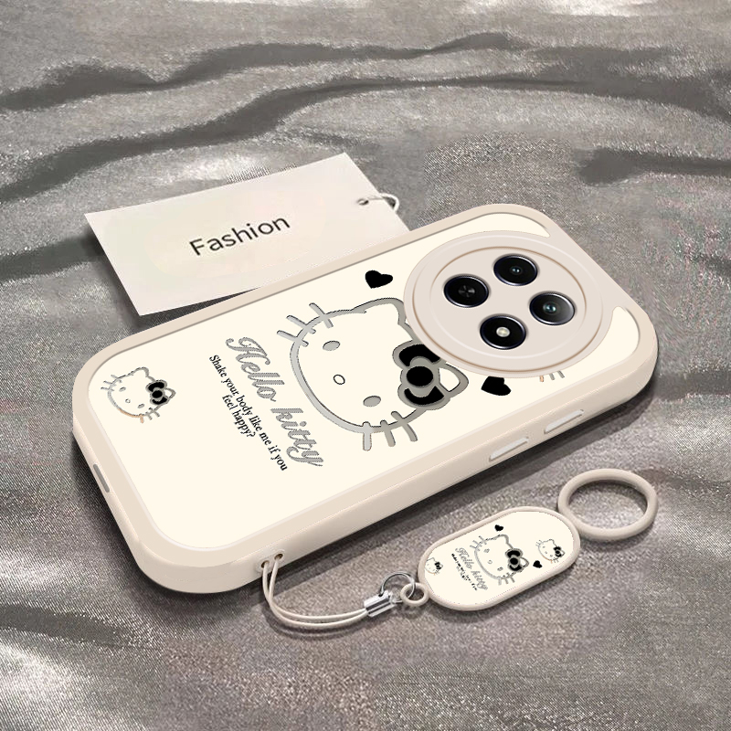 暗黑凯蒂猫适用于真我12手机壳Realme12Pro新款RMX3993全包防摔12Pro+保护套真我12x可爱男女款ins风专用外壳