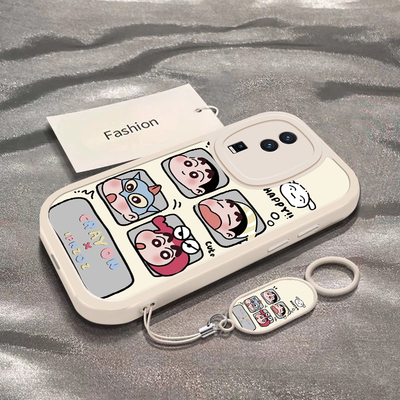 四宫格小新适用于iQOONeo7se手机壳Neo7竞速版新款全包防摔V2238A保护套vivoiqoo可爱男女款ins风专用外壳