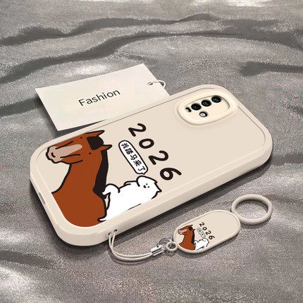 我踏马来了适用于红米Note9手机壳新年春节马年2026限定男女新款RedmiNote9Pro全包防摔保护套ins风专用外壳