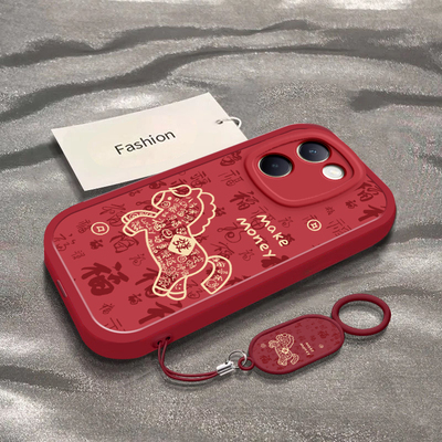 发财福马适用于vivoY100手机壳新年春节马年2026限定Y100+男女新款V2313A全包防摔Y100t保护套Y100i专用外壳