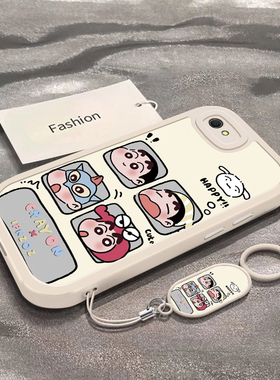 四宫格小新适用于OPPOR9s手机壳R9新款CPH1607全包防摔保护套oppor9s可爱男女款个性搞怪小众ins风专用外壳