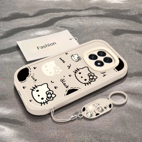 适用于OPPOA6Plus手机壳新款PKQ110全包防摔镂空黑白猫猫保护套oppoa6plus可爱男女款小众卡通ins风的外壳
