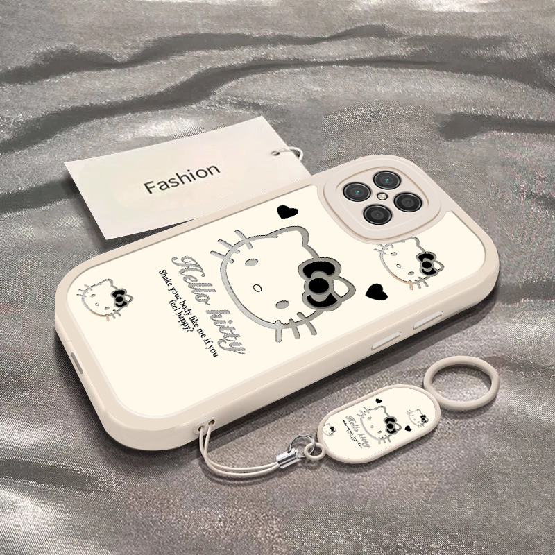 暗黑凯蒂猫适用于荣耀Play5手机壳Play5TPro新款HJC-AN90全包防摔保护套Play5T可爱搞怪男女款活力版专用外壳