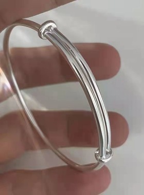 光面抽拉手镯女简约风设计感轻奢学生闺蜜镯子气质高级感手环