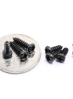 PA黑色碳钢十字盘头螺丝钉M1/M1.2/M2/M2.6-M4工厂螺丝