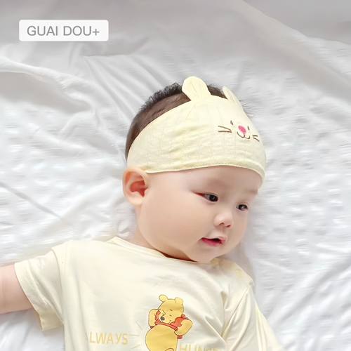夏季轻薄透气可爱婴儿帽子