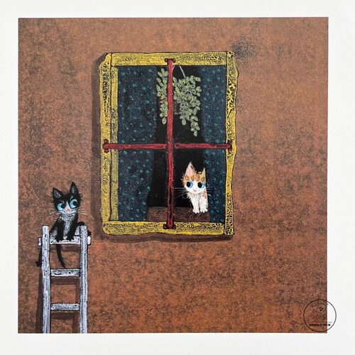 「SHUNA」和你在一起 小猫们的友谊 渡边Akio日本原版插画明信片