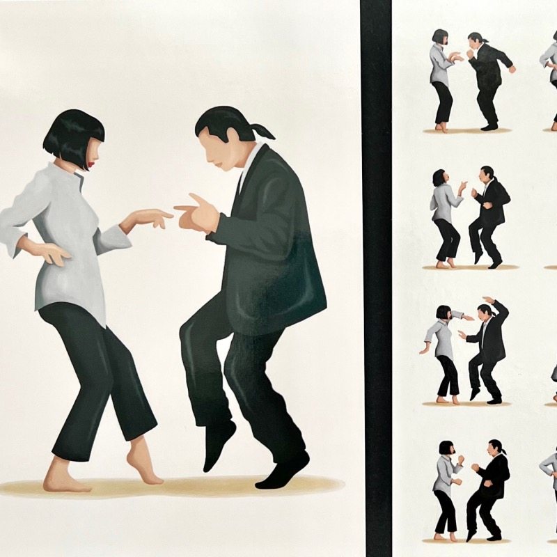 低俗小说 电影跳舞名场面 德国明信片现货