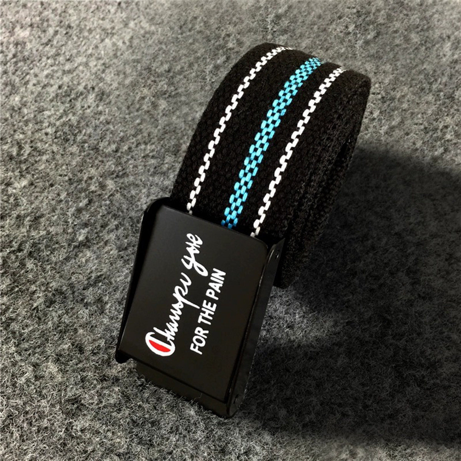 无孔平滑扣帆布腰带男士简约休闲帆布皮带年轻人学生牛仔裤腰带潮