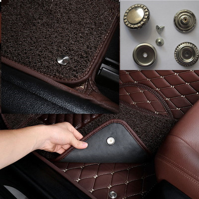 全包围汽车丝圈脚垫卡扣固定金属