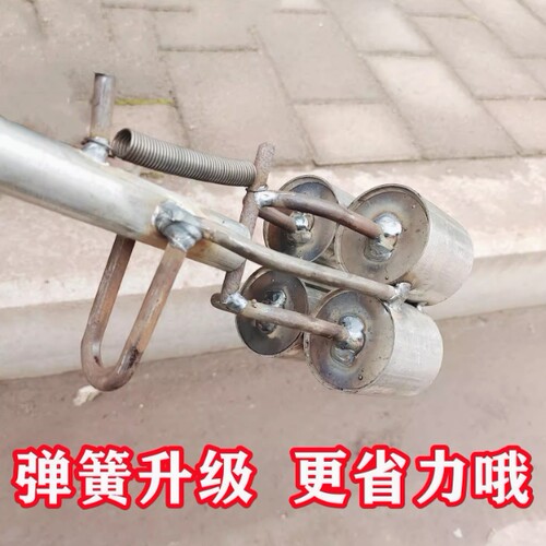 新款加弹簧玉米打泥坨神器育苗播种器营养肥球打孔器包谷种子模具