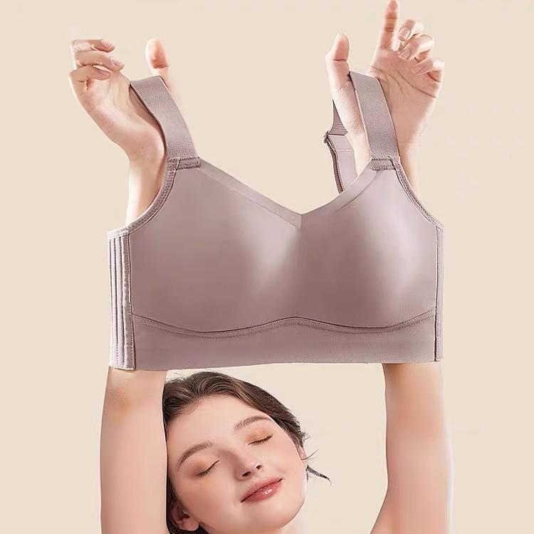 无痕内衣女大胸显小运动束胸薄款