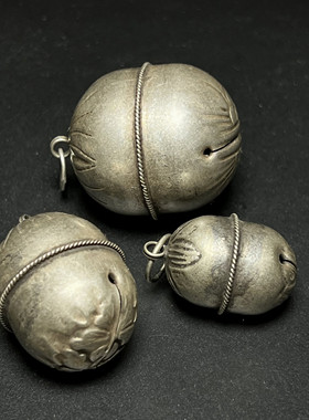 白铜铃铛迷你复古铜挂件