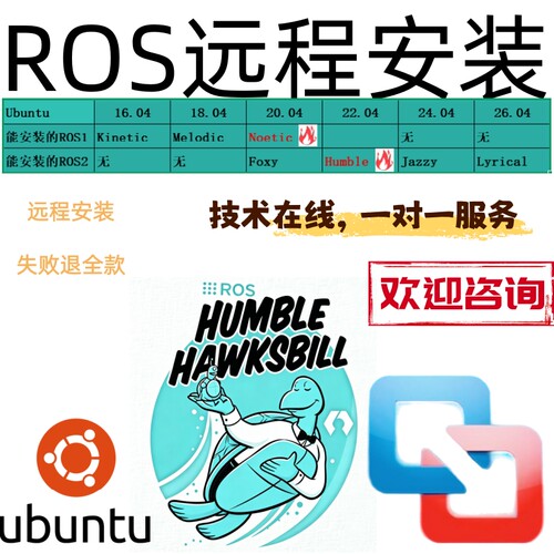 ROS远程安装Ubuntu支持一对一moveit远程安装gazebo/Linux虚拟机