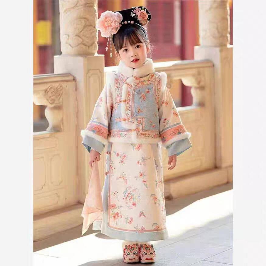 汉服女童冬款加绒加厚202
