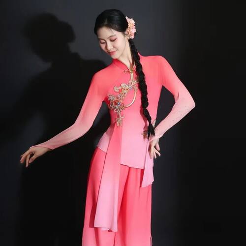 胶州秧歌服演出服女古典