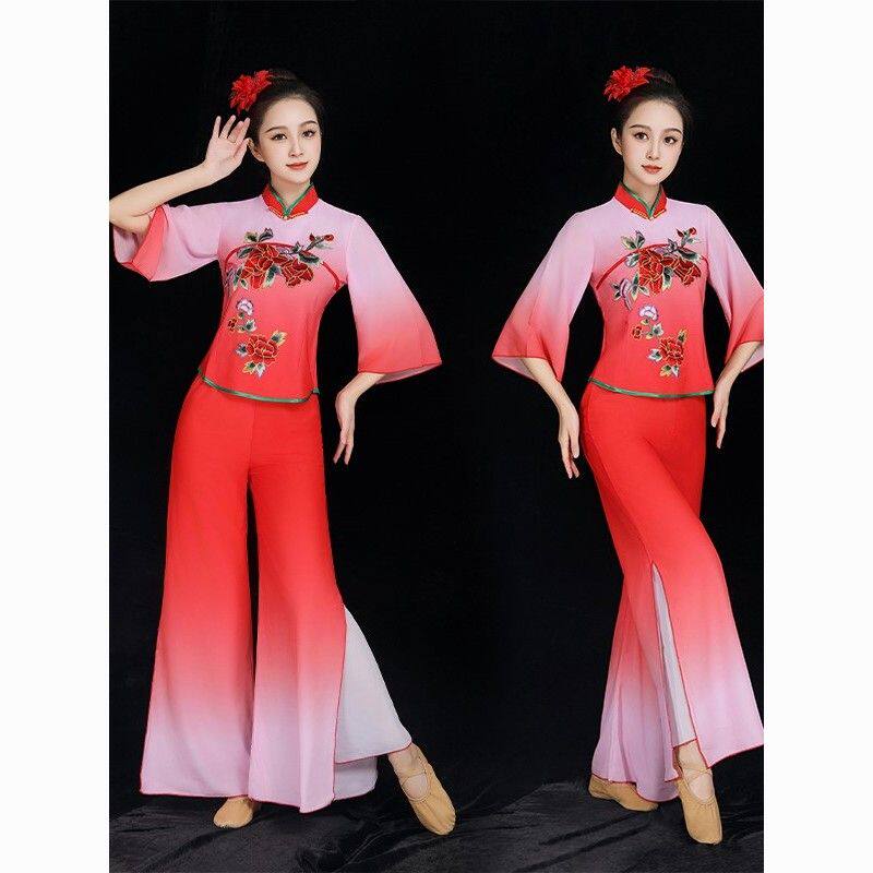 秧歌服女新款套装古典舞