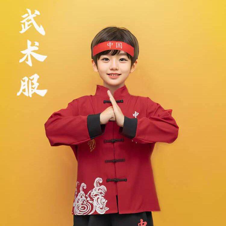 六一儿童演出服中国风武