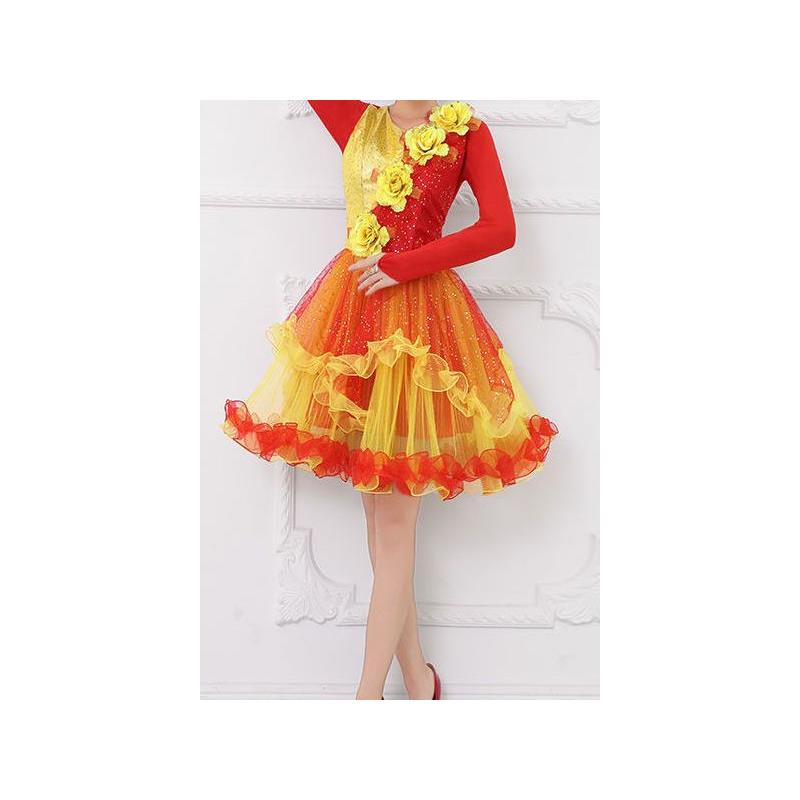 现代舞蹈服装新款演出服
