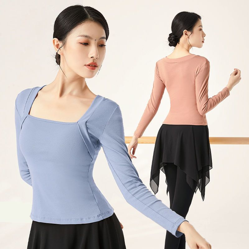 舞蹈服上衣女春秋季芭蕾