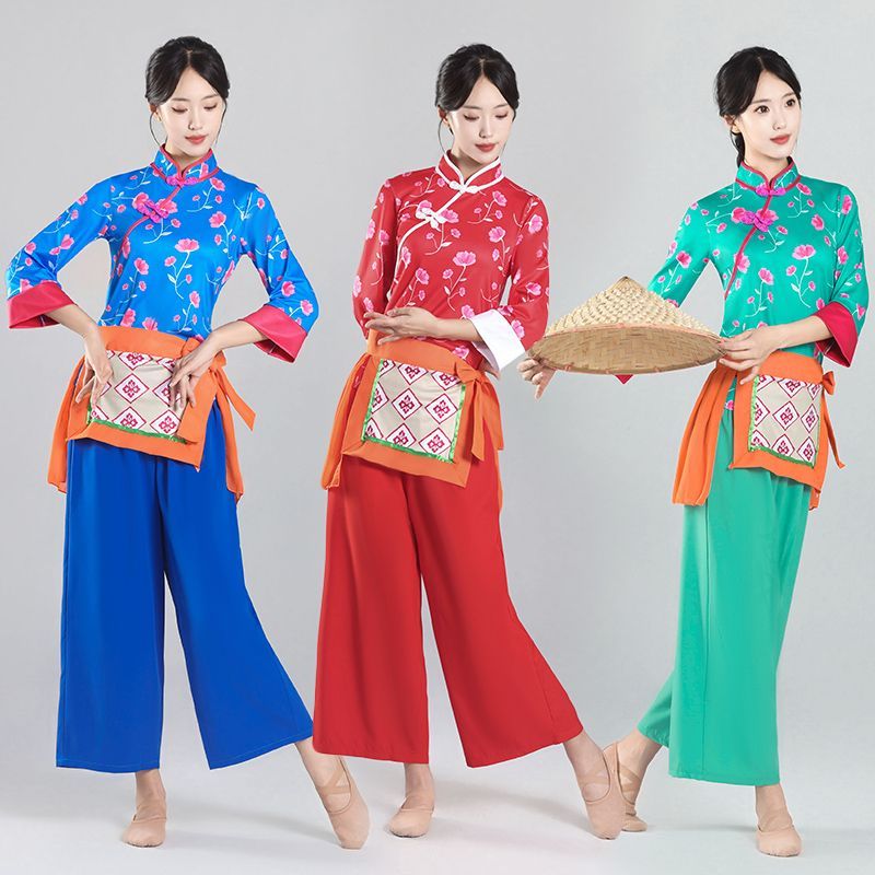 广场舞蹈套装秧歌服女新