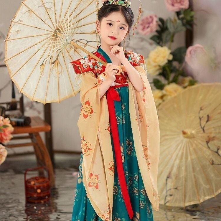 女童汉服春秋儿童古风唐