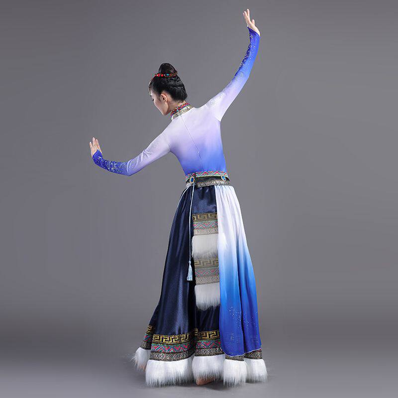 新款藏族舞蹈服艺考练习