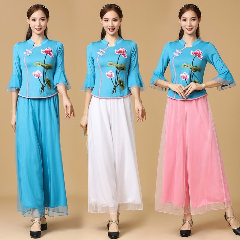 民族风广场舞跳舞服装套