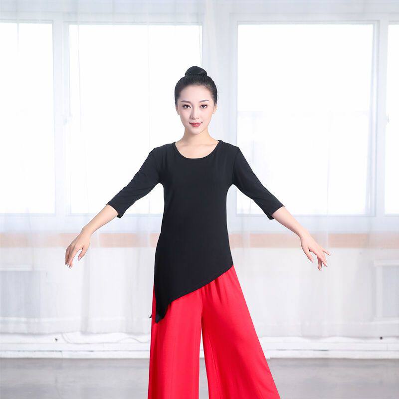 莫代尔舞蹈练功服长袖现