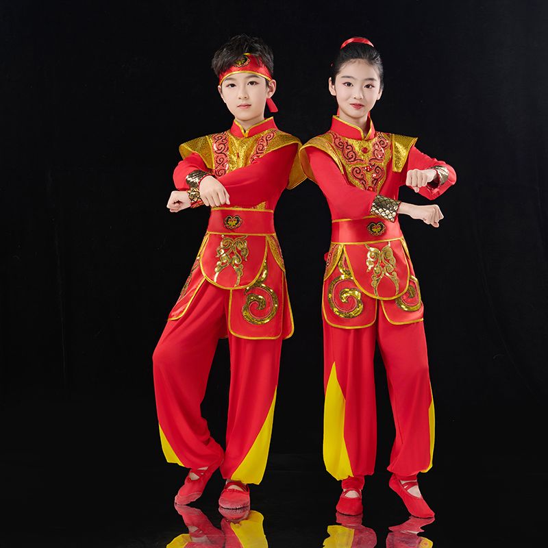 新款儿童男女演出服中国