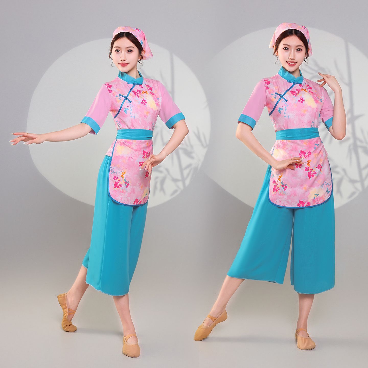 阿庆嫂秧歌采茶新款碎花