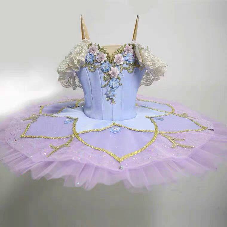 专业女浅紫色tu裙盘裙成