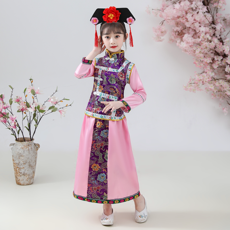 儿童格格服满族服装清朝
