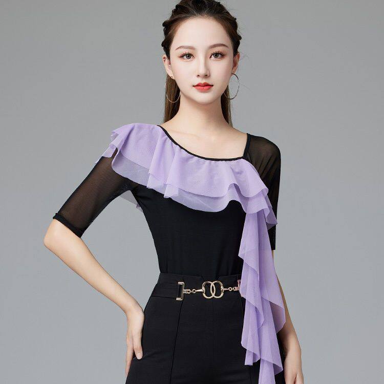 瑜伽服连体衣中袖T恤女拉