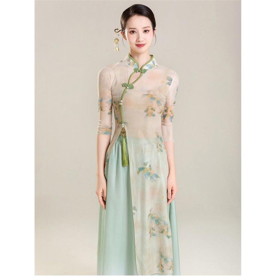 柔式工作服旗袍连衣裙技